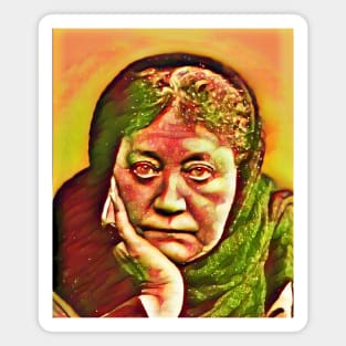 Helena Blavatsky Snow Portrait | Helena Blavatsky Artwork 15 Magnet